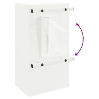 Brievenbus met opslag met de deur Wit 30 x 20 x 55 cm Staal 9