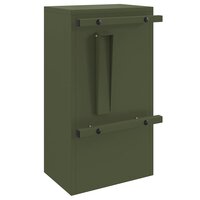 Brievenbus met opslag met slot Olijfgroen 30 x 20 x 55 cm Staal 7