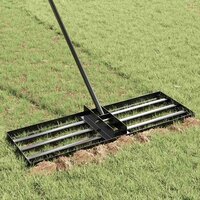 Vervangingskop voor Tuinhark Zwart Gepoedercoat staal 3