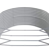 Verhoogde tuinbak antraciet 212x140x68 cm gegalvaniseerd staal 5