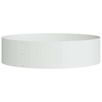 Plantenring Wit 80 x 80 x 20 cm Koudgewalst staal 2