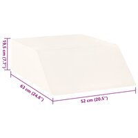 Beenkussen Effen Wit 63 x 52 x 19,5 cm PU Schuim 9