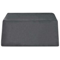 Beenkussen Effen Grijs 63 x 52 x 19 cm PU Schuim 4
