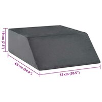 Beenkussen Effen Grijs 63 x 52 x 19 cm PU Schuim 9