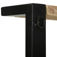 Keukenrek Bruin en zwart 80 x 40 x 160 cm Massief Mango Hout 8