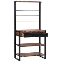 Keukenrek Multikleur en Zwart 80 x 40 x 160 cm 2