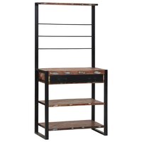 Keukenrek Multikleur en Zwart 80 x 40 x 160 cm 3
