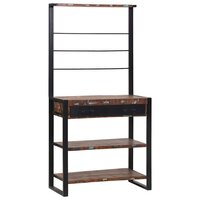 Keukenrek Multikleur en Zwart 80 x 40 x 160 cm 4