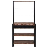 Keukenrek Multikleur en Zwart 80 x 40 x 160 cm 5