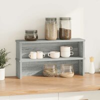 Keukenrekken stapelbaar 2 st 50x15x16 cm grijs sonoma eiken 2