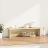 Keukenrek stapelbaar 60x15x16 cm bewerkt hout sonoma eikenkleur 2