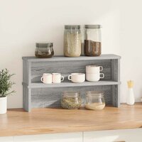 Keukenrekken stapelbaar 2 st 60x15x16 cm grijs sonoma eiken 2