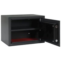 Digitale kluis met slot Donkergrijs 35 x 25 x 25 cm Staal 3