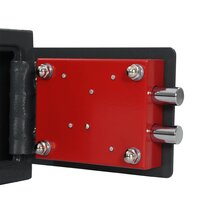 Kluis met slot Donkergrijs 23 x 17 x 17 cm Staal 8