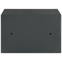Kluis met slot Donkergrijs 31 x 20 x 20 cm Staal 6