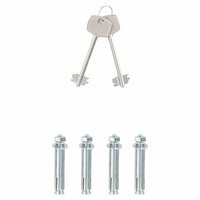 Kluis met slot Donkergrijs 35 x 25 x 25 cm Staal 9