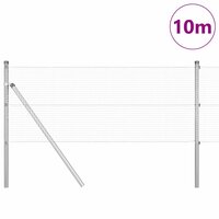 Afrasteringspaal Zilver 10 x 0,4 m (16 x 16 mm gaas) Staal 3