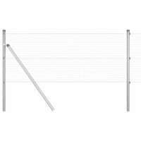 Afrasteringspaal Zilver 10 x 0,4 m (25 x 25 mm gaas) Staal 2