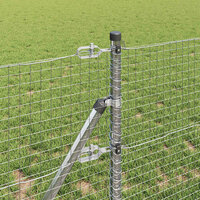 Afrasteringspaal Zilver 10 x 0,4 m (25 x 25 mm gaas) Staal 4