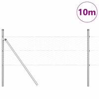 Afrasteringspaal Zilver 10 x 0,4 m (36 mm gaas) Staal 3