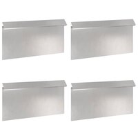 Slakkenhekje 4 pcs Zilver 50 x 3,5 x 25 cm Roestvrij staal 2