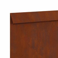 Slakkenhekje 4 pcs Roestig 100 x 3,5 x 25 cm Cortenstaal 8