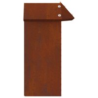 Slakkenhekje Roestig 13,5 x 13,5 x 25 cm Cortenstaal 4