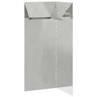 Slakkenhekje 4 pcs Zilver 10 x 10 x 25 cm Roestvrij staal 4