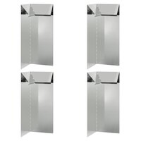 Slakkenhekje 4 pcs Zilver 10 x 10 x 25 cm Gegalvaniseerd staal 2