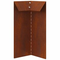 Slakkenhekje 4 pcs Roestig 10 x 10 x 25 cm Cortenstaal 5