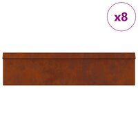Slakkenhekken 12 pcs Roestig Cortenstaal 3