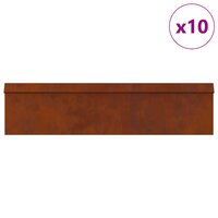 Slakkenhekken 16 pcs Roestig Cortenstaal 3