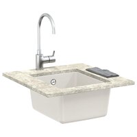 Spoelbak Wit 370 x 460 mm 80% Kwarts en 20% Hars 2