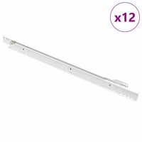 Ladegeleider 12 pcs Wit 450 mm Staal 2