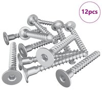 Confirmatschroeven 12 pcs Zilver &Oslash;5 x 40 mm Metaal 2