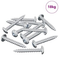 Houtschroeven 8182 pcs Zilver M4 x 28 mm IJzer 3