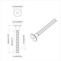 Socket cap head schroef 2 pcs Zwart M5 x 40 mm IJzer 6