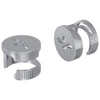 Cam Lock Moeren 2 pcs Zilver 12 x 10 mm Metaal 2