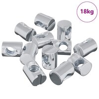 Barrel Moer 3462 pcs Zilver M6 x 13 mm IJzer 2