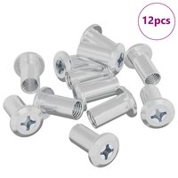 Slotmoer 12 pcs Nikkel M6 x 15 mm Staal 2
