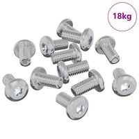 Slotschroef Effen 4865 pcs Zilver Staal 2
