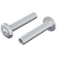 Slotschroef Effen 2 pcs Zilver M6 x 30 mm Staal 2