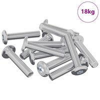 Slotschroef Effen 2647 pcs Zilver Staal 2