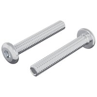 Slotschroef Effen 2 pcs Zilver M6 x 35 mm Staal 2