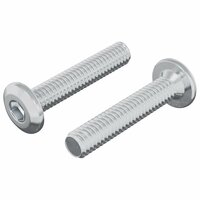 Vergrendelingsschroef 2 pcs Zilver M6 x 35 mm Staal 2