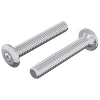 Vergrendelingsschroef 2 pcs Zilver M6 x 35 mm Staal 2
