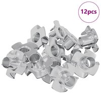 Gestanste T-moer 12 pcs Zilver M6 mm Staal 2