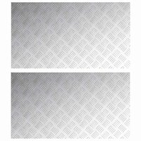 traptreden Rechthoekig 2 pcs Zilver 90 x 50 cm Aluminium 2