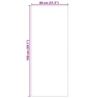 Vloerkleed Rechthoekig GALATI Cr&egrave;me 150 x 80 cm Polyester 8