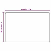 Vloerkleedloper MARSA Bosgroen 100 x 80 cm Polyester en PVC 7